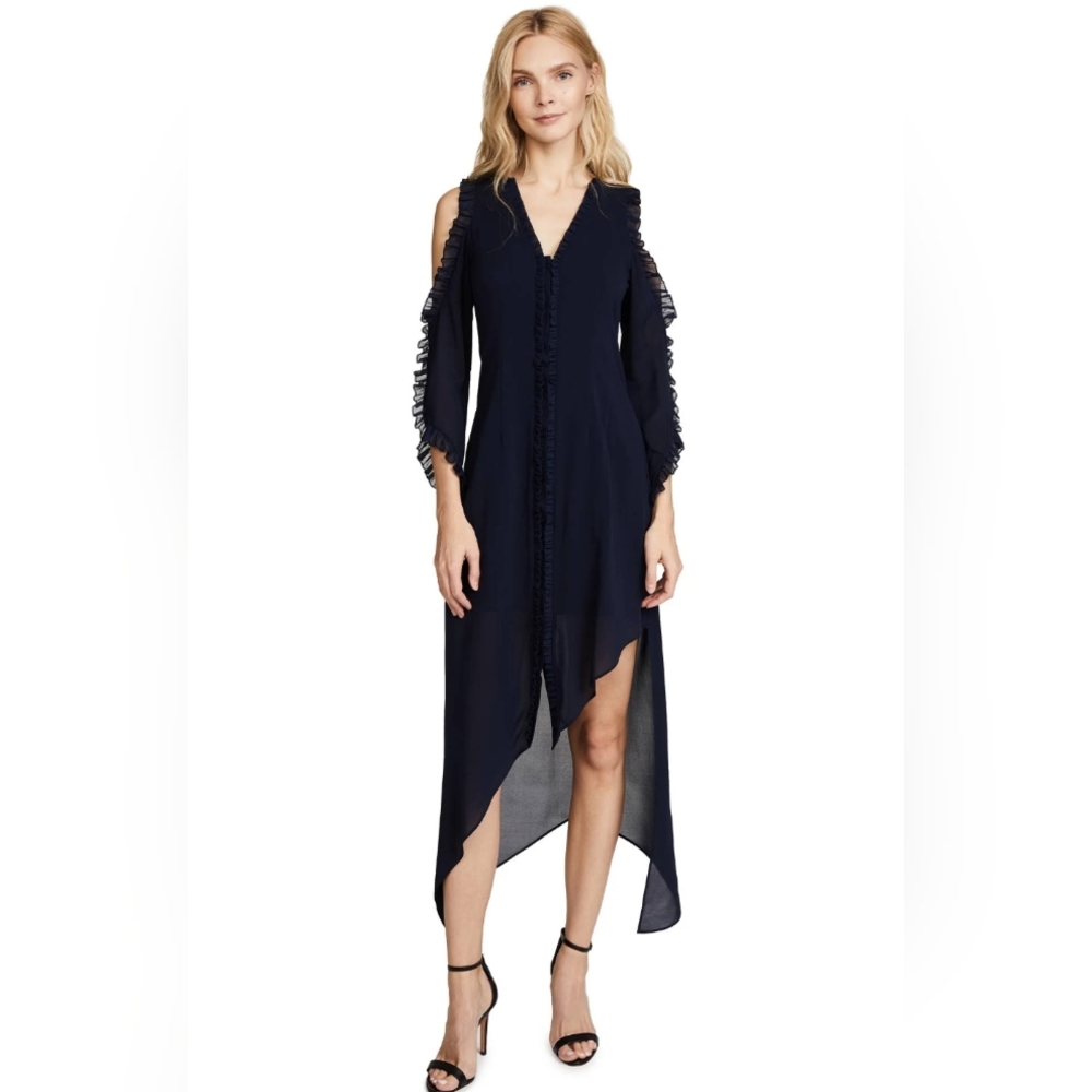New With Tags Alice and Olivia Claudie Silk Blend Dress size 6